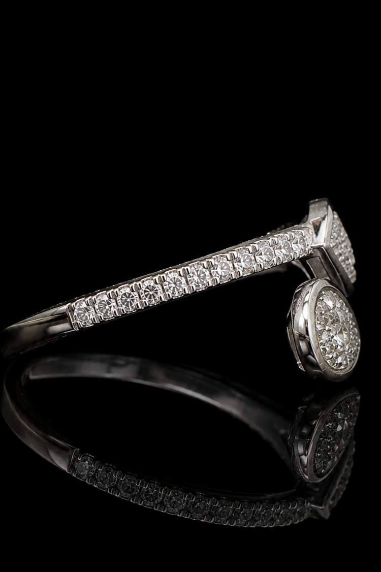 1.20ct Pear Cut Bezel Lab Grown Engagement Ring