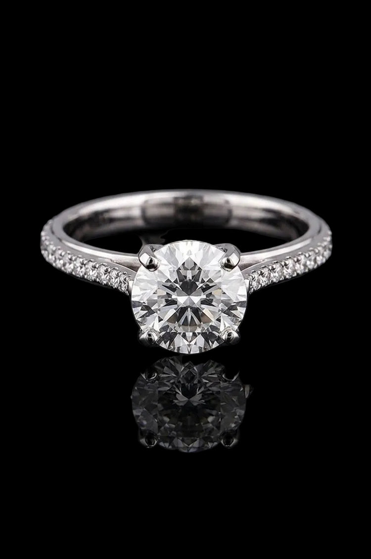 2.03ct Round Lab Grown Engagement Ring