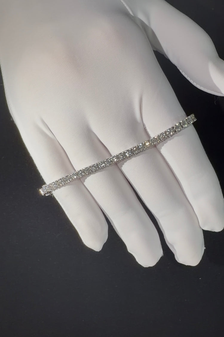 6.0ct Round Lab Grown Tennis Bracelet