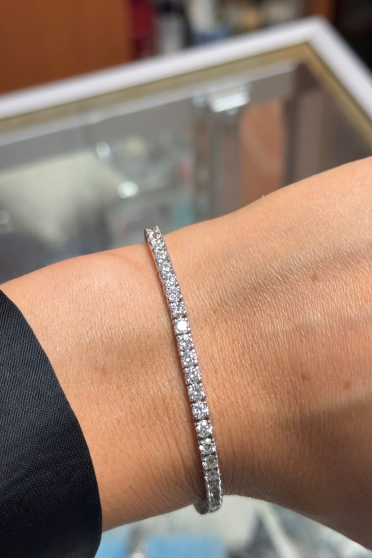 6.0ct Round Lab Grown Tennis Bracelet