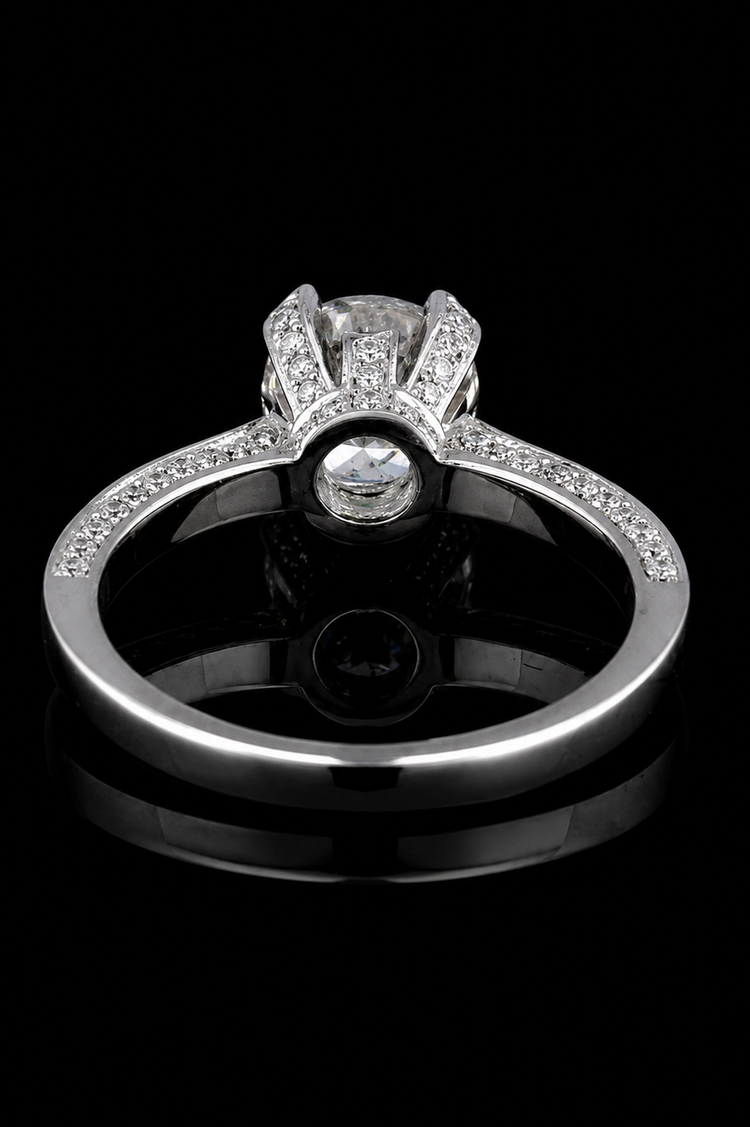 2.03ct Round Lab Grown Engagement Ring