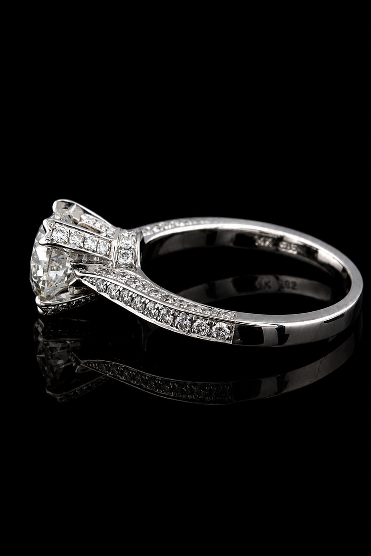 2.03ct Round Lab Grown Engagement Ring
